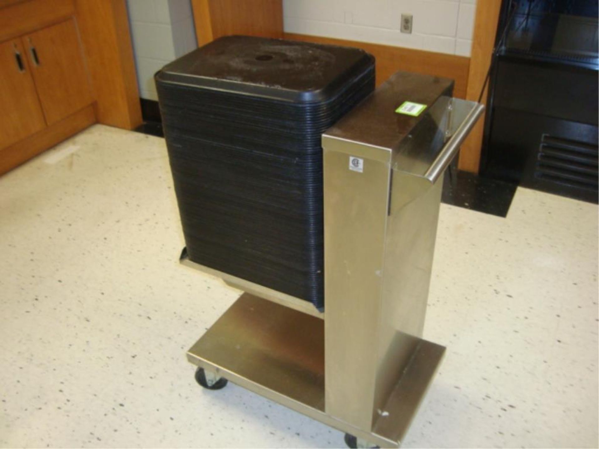 SS Mobile Cafeteria Tray Cart