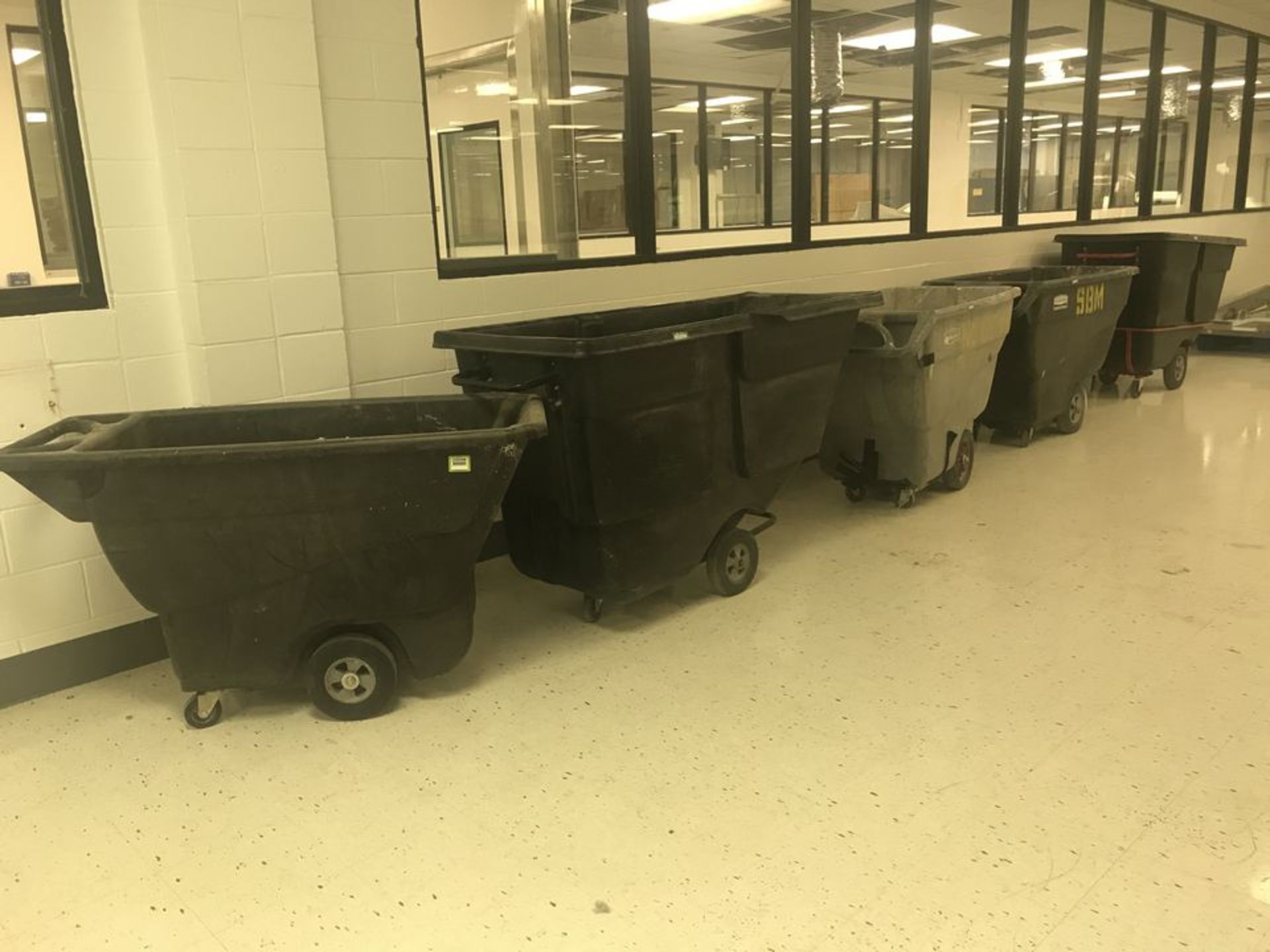 Large Rolling Trash Bins