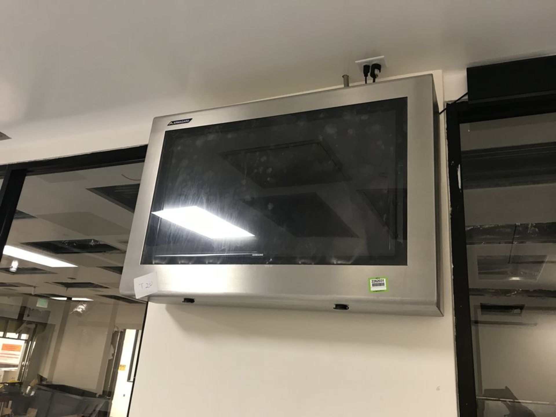 Stainless Steel TV/Monitor Cover with TVs