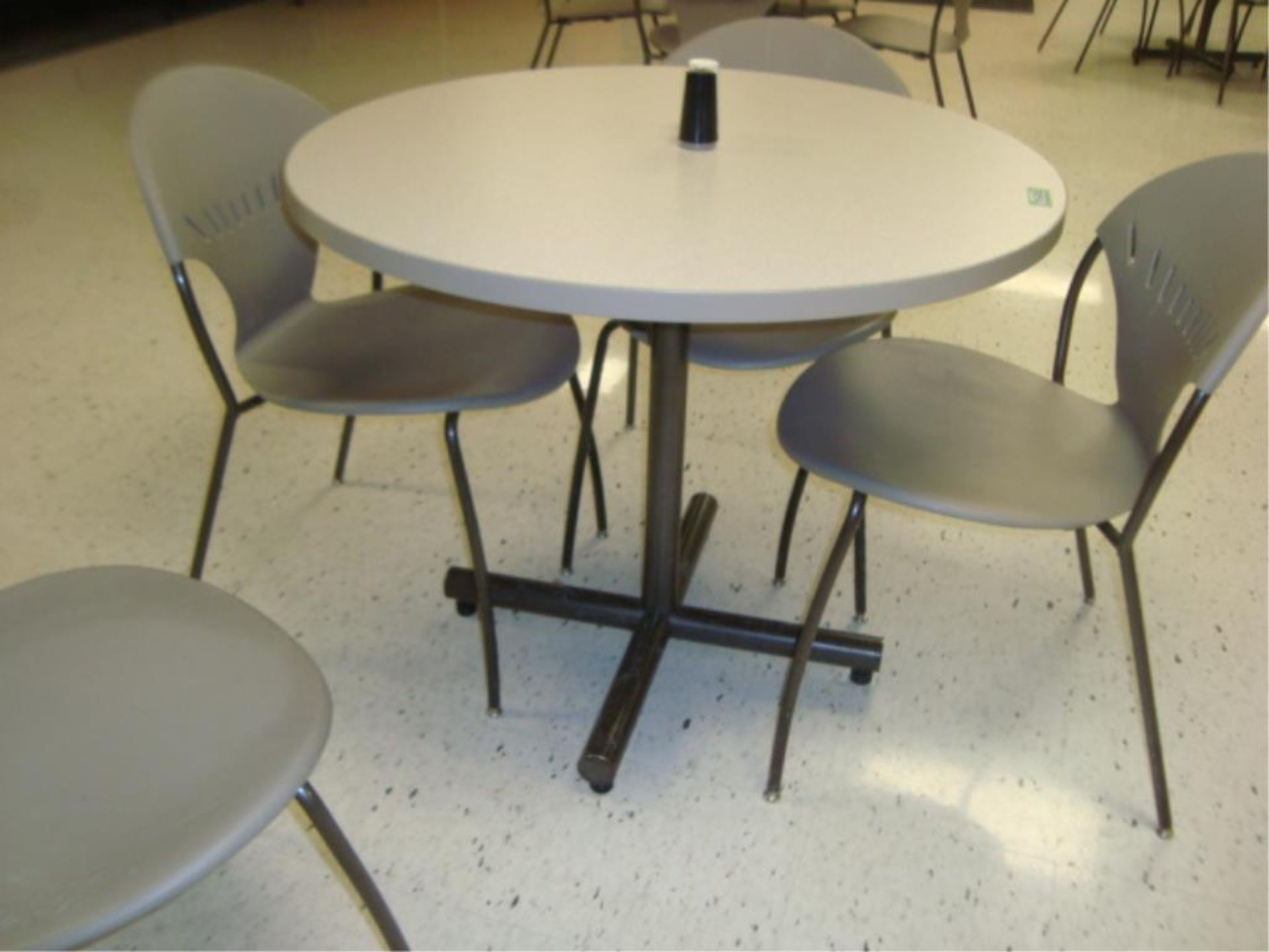 Round Lunchroom Tables - Image 2 of 4