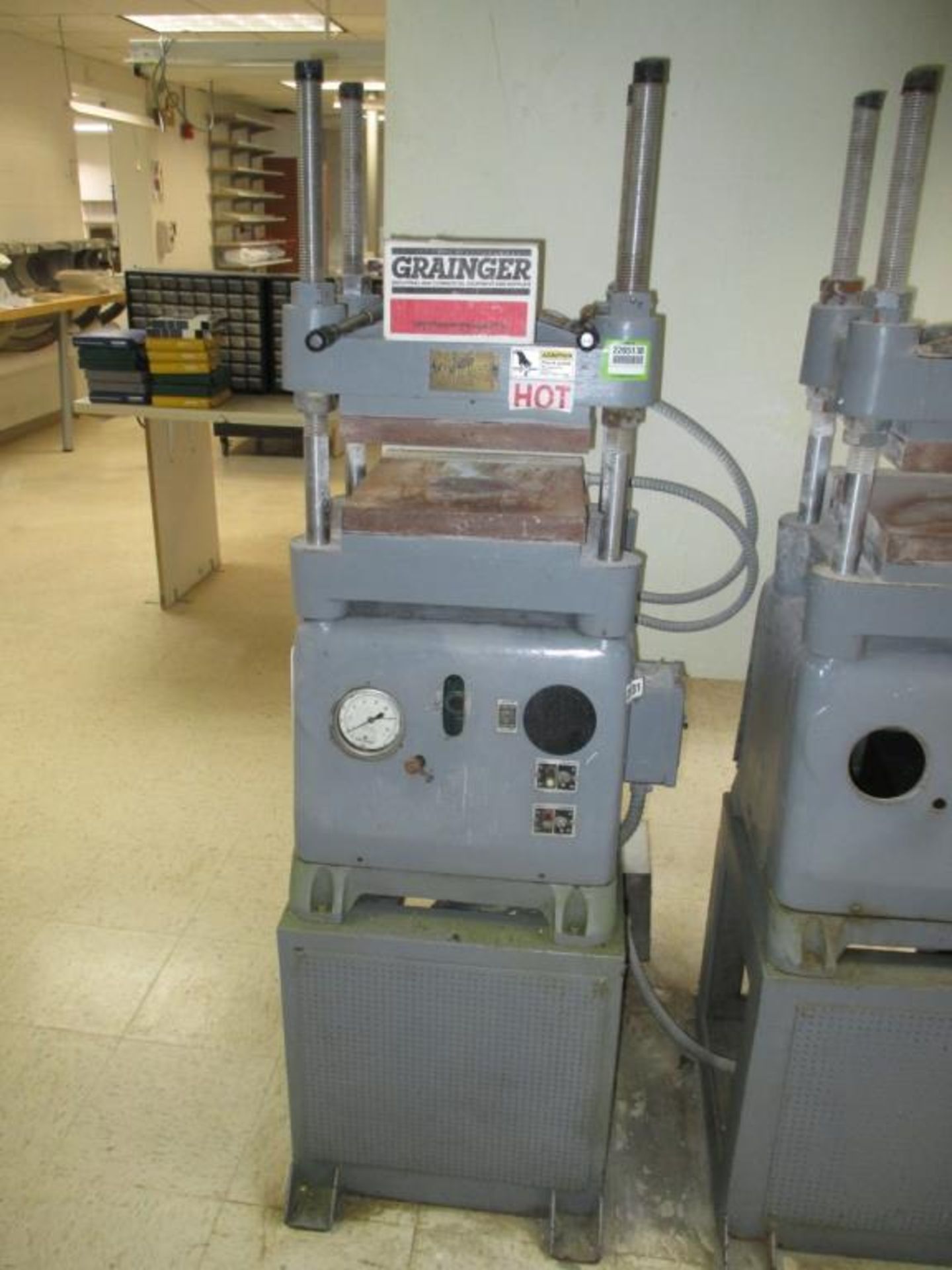 12 ton Heated Platen Press