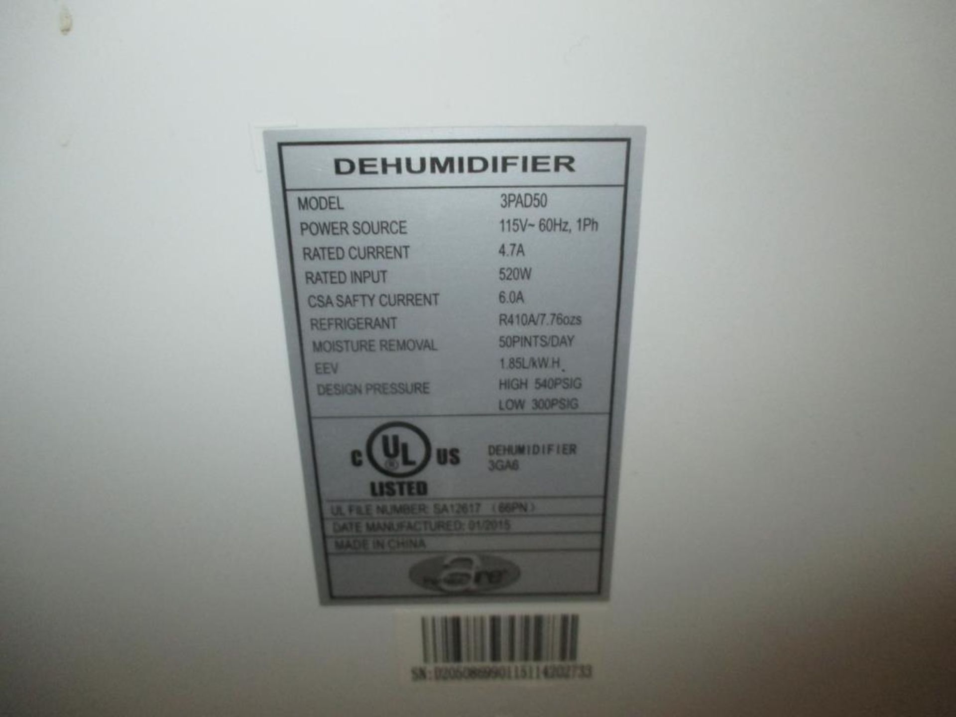 Dehumidifier - Image 3 of 3