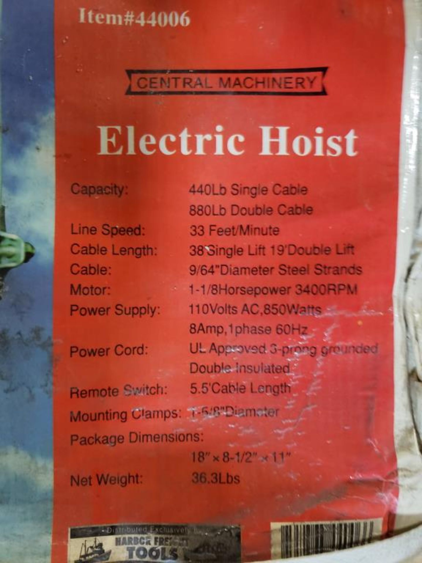 Electric Hoist - Image 2 of 2