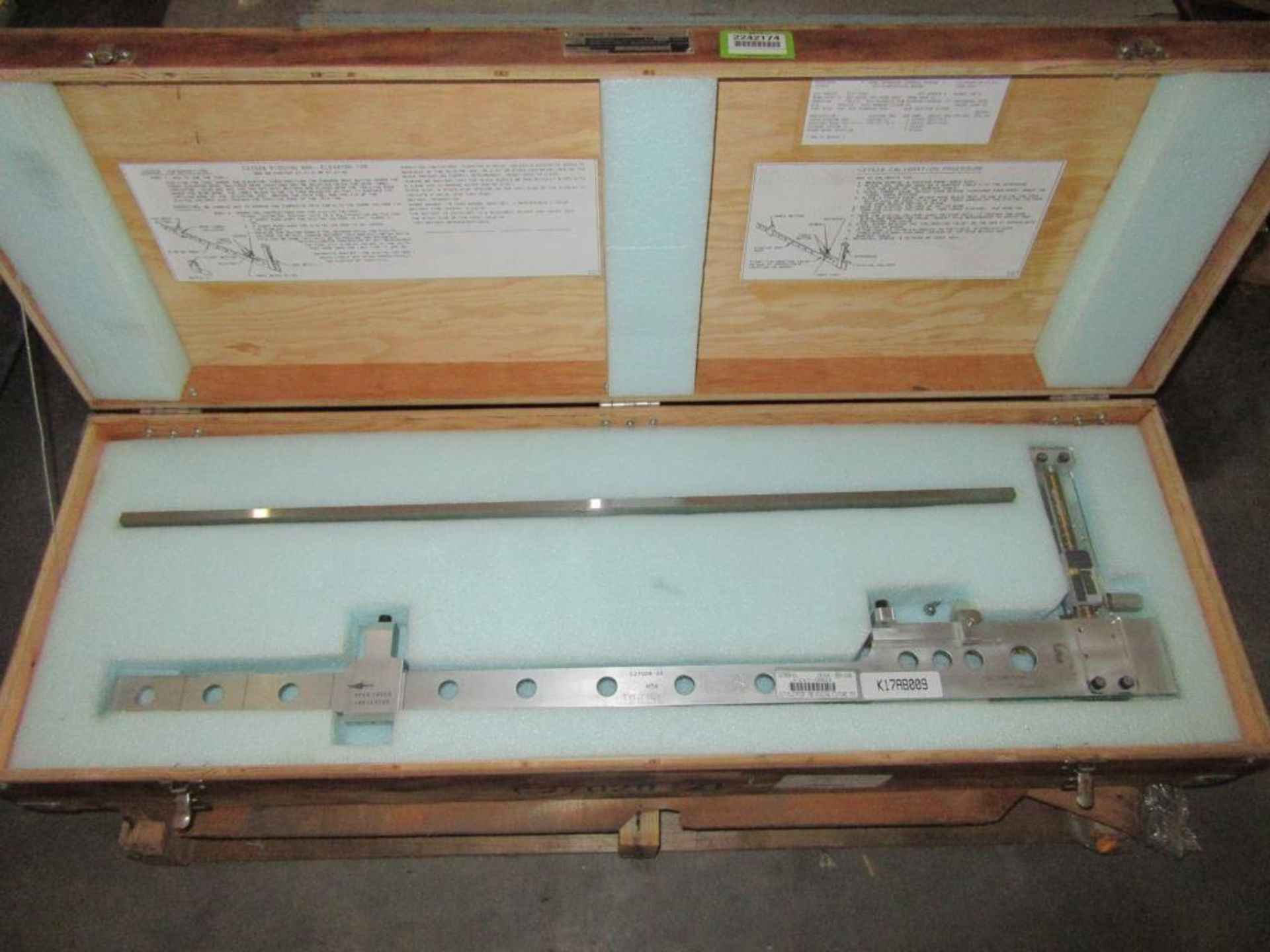 C27028-21 Elevator Tab Rigging Fixture. S/N NA. ID # ART1563. HIT ...