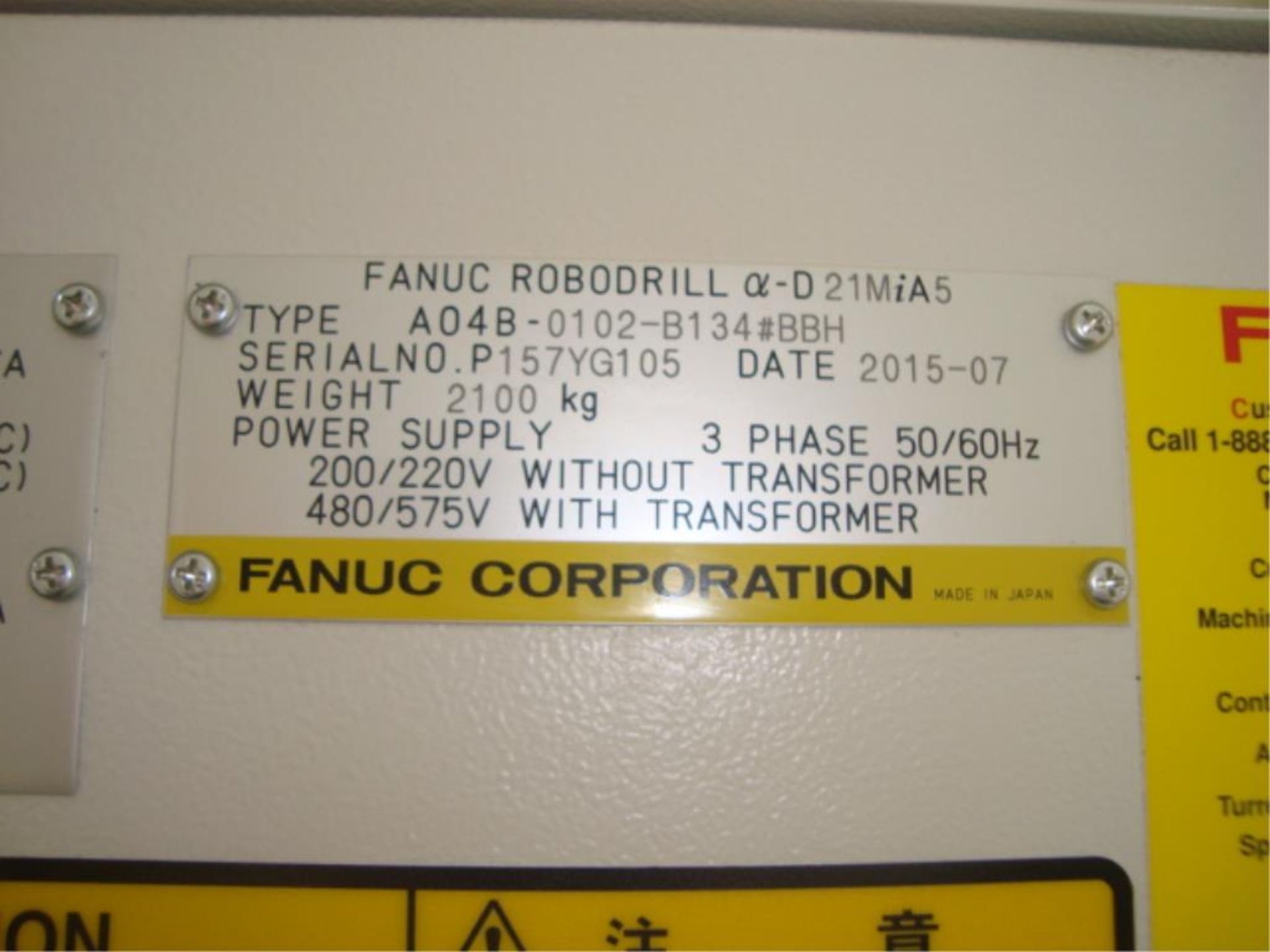 Fanuc Robodrill Alpha-D21MiA5 with Fanuc M-10iA 6-Axis Robot - Image 53 of 60