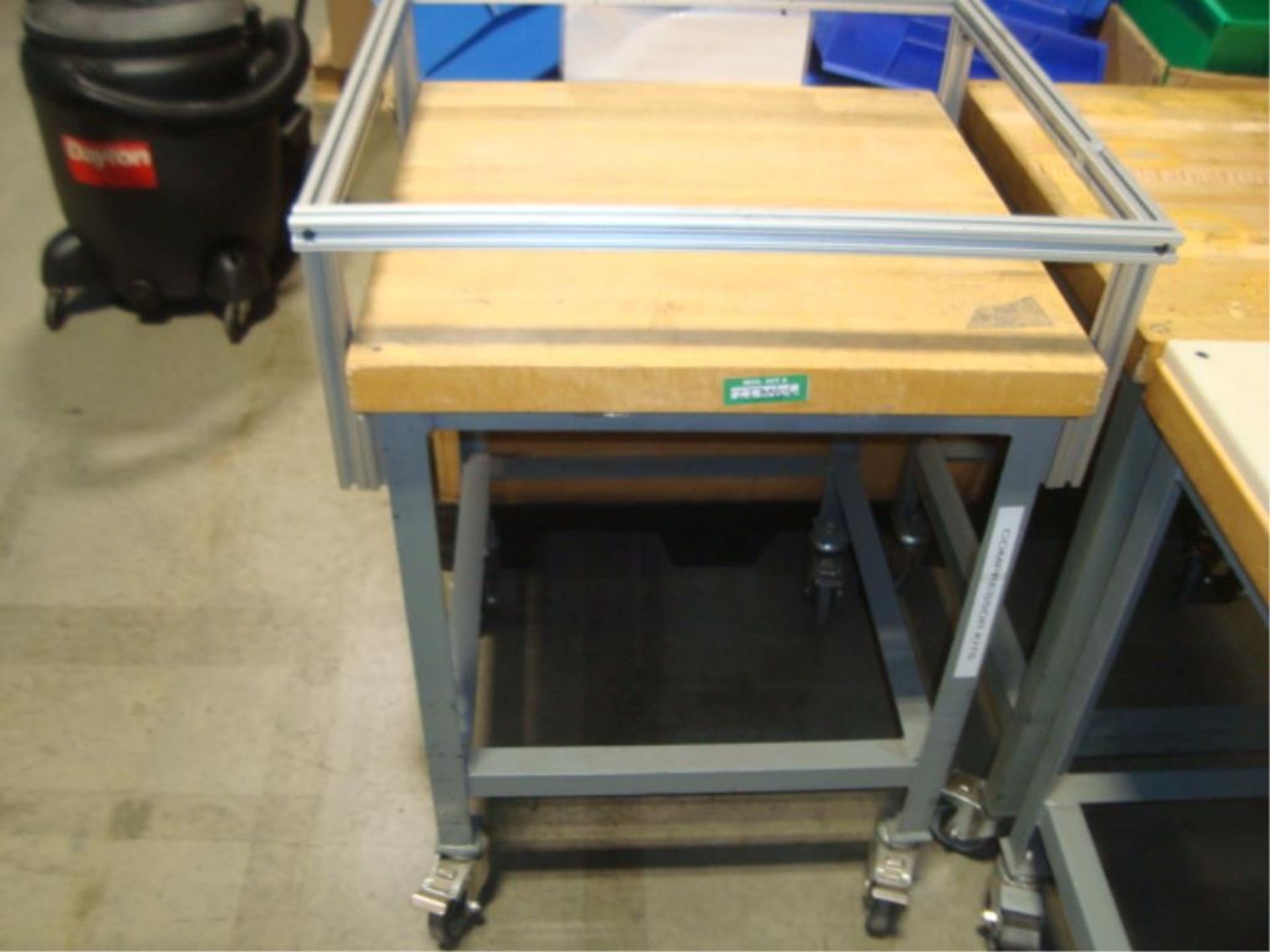 Mobile Butcher Block Top Tables - Image 6 of 16