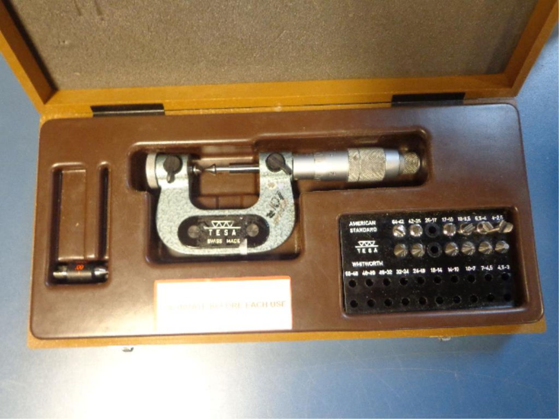 Tesa 0-1" Thread Micrometer