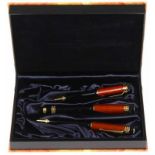 Montblanc, Writers Edition: Friedrich Schiller, set containing fountain pen with 18ct gold nib,