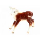 Porseleinen beeld: Hereford Calf, model 901A, mouth closed, gemerkt Beswick -9,5 cm hoog-