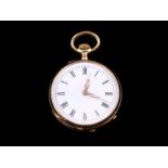 14kt geelgouden vestzakhorloge met Arabische cijferaanduiding - 3 cm diameter