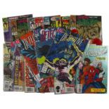 Circa 140 Amerikaanse comics, veel Marvel: Detective Comics, Spiderman, Batman, X-men, Brigade etc.