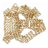 14kt geelgouden collier met fantasieschakels - lengte 40 cm