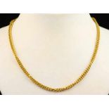 18kt geelgouden collier met gourmetschakel - lengte 50 cm