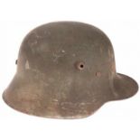 Helm M1918, binnenwerk mist, fraai gemarkeerd 'AK 62', in ongereinigde staat