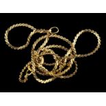 18kt geelgouden collier met S-schakel - lengte 40 cm