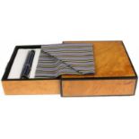 Parker, Special Edition, Duofold Navy Blue Pinstripe Fountain Pen with 18kt gold nib, in original