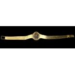 18kt geelgouden dames polshorloge, Eterna, jaren zestig - lengte 17 cm