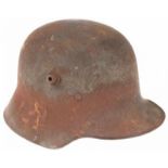 Helm M1918, binnenwerk mist, fraai gemarkeerd 'AK 62', in ongereinigde staat