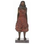 Tony van de Vorst (1946), bronzen beeld: "Carmen", gesigneerd in de voet -46 cm-