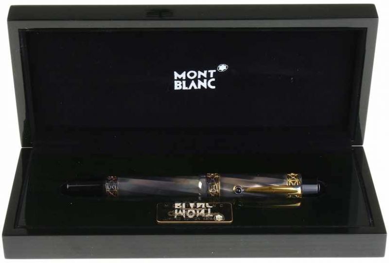Montblanc Limited Edition: Karl the Great 4378/4810, fountain pen with 18ct gold nib size M, with