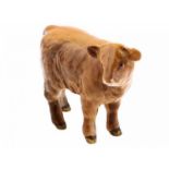 Porseleinen beeld: Highland Bull, model 2008, gemerkt Beswick -12,7 cm hoog-