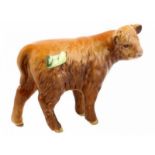 Porseleinen beeld: Highland Bull, model 2008, gemerkt Beswick -12,7 cm hoog-