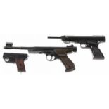 Lot van twee luchtdrukpistolen, waarbij Zip Mondial 4,5 mm, beiden in werkende staat, toegevoegd