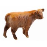 Porseleinen beeld: Highland Bull, model 2008, gemerkt Beswick -12,7 cm hoog-