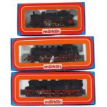 Märklin H0 - 3095 - Treinstel - mit Dampflok BR74 - DB, Märklin H0 - 3096 - Tenderlocomotief BR 86