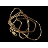 14kt geelgouden collier met Venetiaanse schakel - lengte 45,5 cm