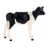 Porseleinen beeld: Friesian Calf, model 1249C, gemerkt Beswick -7 cm hoog-