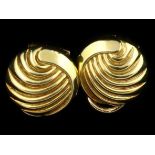 14kt geelgouden oorclips - diameter 14 mm