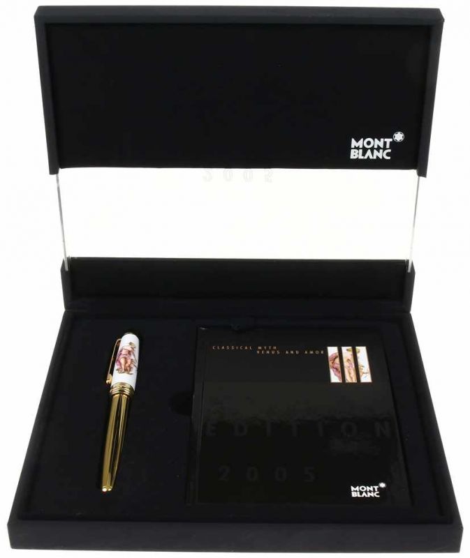 Montblanc, Annual edition 2005, Mythical Creatures, fountain pen with 18ct gold nib, gold plated