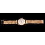 18kt geelgouden heren polshorloge, Omega - diameter 38 mm, lengte 19 - 21,5 cm