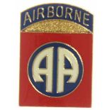 82nd Airborne pin, naoorlogse aanmaak, in goede staat