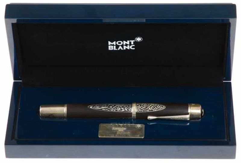 Montblanc, Limited Edition Alexander Von Humboldt 2941/4810, fountain pen with 18ct gold nib, in