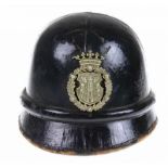 1945-1953, motorhelm politie Antwerpen type Cromwell, in nette staat