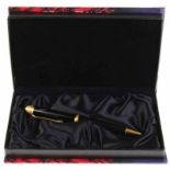 Montblanc Writers Edition, Voltair, set with Handwritten Letter, Ballpoint Pen, in original casing