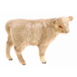 Porseleinen beeld: Charolais Calf, model 1827B, gemerkt Beswick -7,6 cm hoog-