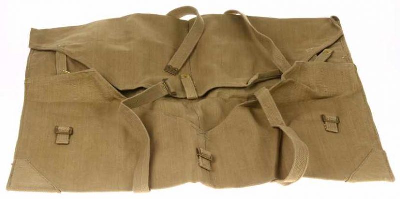 Webbing tas voor plot tafel ten behoeve van artillerie, gedateerd 1940