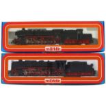 Märklin H0 - 3084 - Stoomlocomotief met tender - BR 50 - DB en Märklin H0 - 3082 - Stoomlocomotief