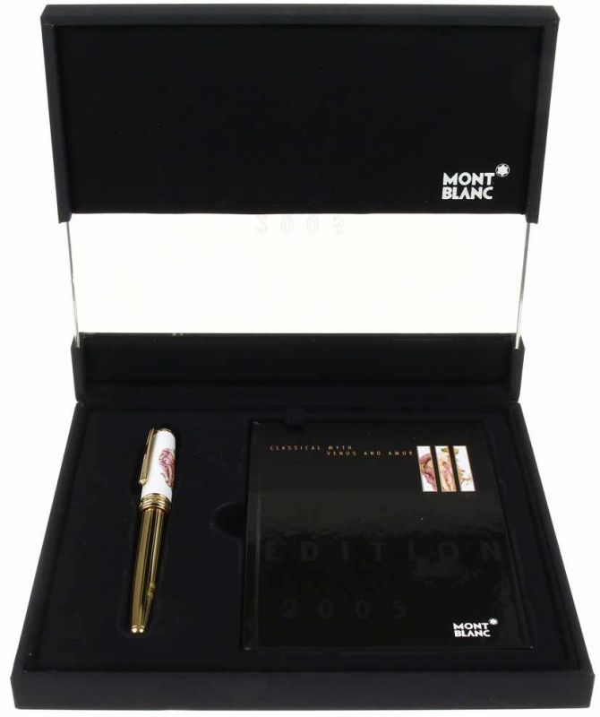 Montblanc Annual Edition 2005, Classical Mythology Venus and Amor, fountain pen with 18ct gold