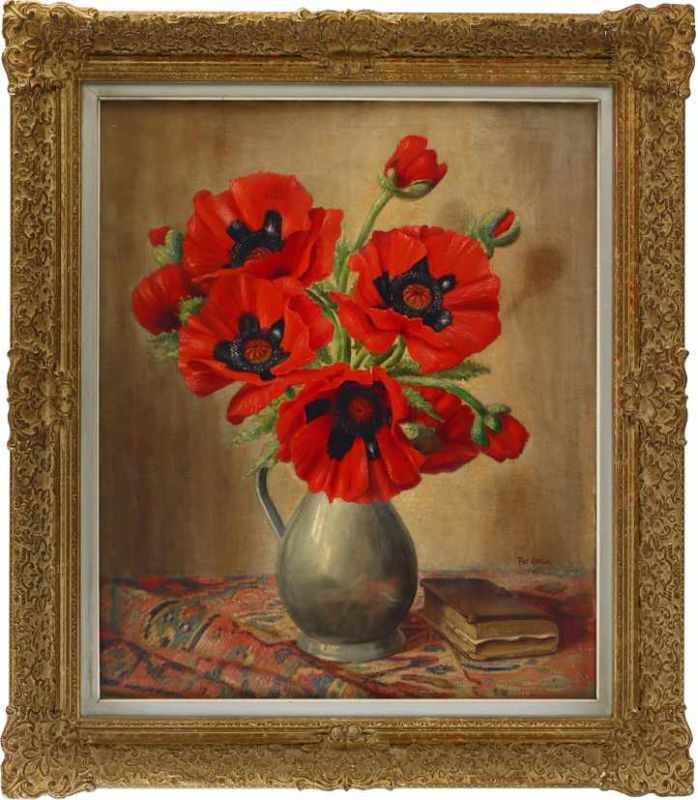 Piet Cottaar (1878-1950), stilleven met bloemen, olieverf op doek, gesigneerd -61 x 51 cm-