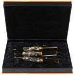 Montblanc Limited Edition Alexandre Dumas, set consisting of a fountain pen with 18ct gold nib,