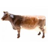 Porseleinen beeld: Dairy Shorthorn Cow, 'Eaton Wild Eyes', model: 1510, gemerkt Beswick -12,1 cm