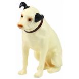Kunststof beeld: Hond Nipper van His Masters Voice -h. 34 cm.-