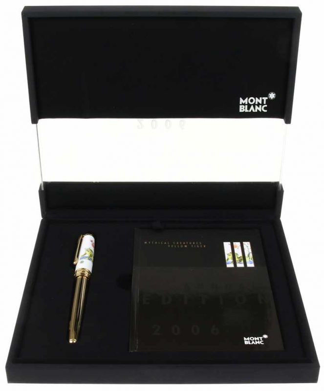 Montblanc Annual Edition 2006, Mythical Creatures; Yellow Tiger, fountain pen with 18ct gold nib,