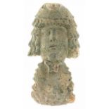 A curious bronze applique, God's head (?) with Phrygian cap, probably Armenia / Mesopotamia (