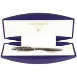 Waterman Limited Edition: Edson 254/4000, Silver Fountain Pen with 18kt gold nib, in original casing