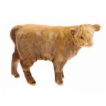 Porseleinen beeld: Highland Bull, model 2008, gemerkt Beswick -12,7 cm hoog-